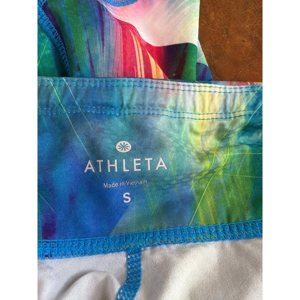 Athleta Multicolored Patterned Cropped Athletic Pants S - Picture 5 of 8
